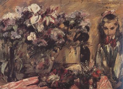 Lovis Corinth Wilhelmine with Flowers (nn02) France oil painting art